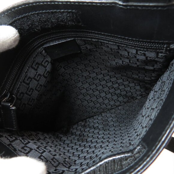 Gucci Logo Shoulder Bag Canvas Leather - Picture 5 of 10